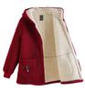 Plus Size Fleece-Lined Winter Coat for Middle-Aged & Elderly Women