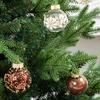 25 Pcs 2.36 Inch Christmas Ball Ornaments Glitter Sequin Plastic Ball Christmas Tree Hanging Decorations for Indoor Outdoor Holiday Decor