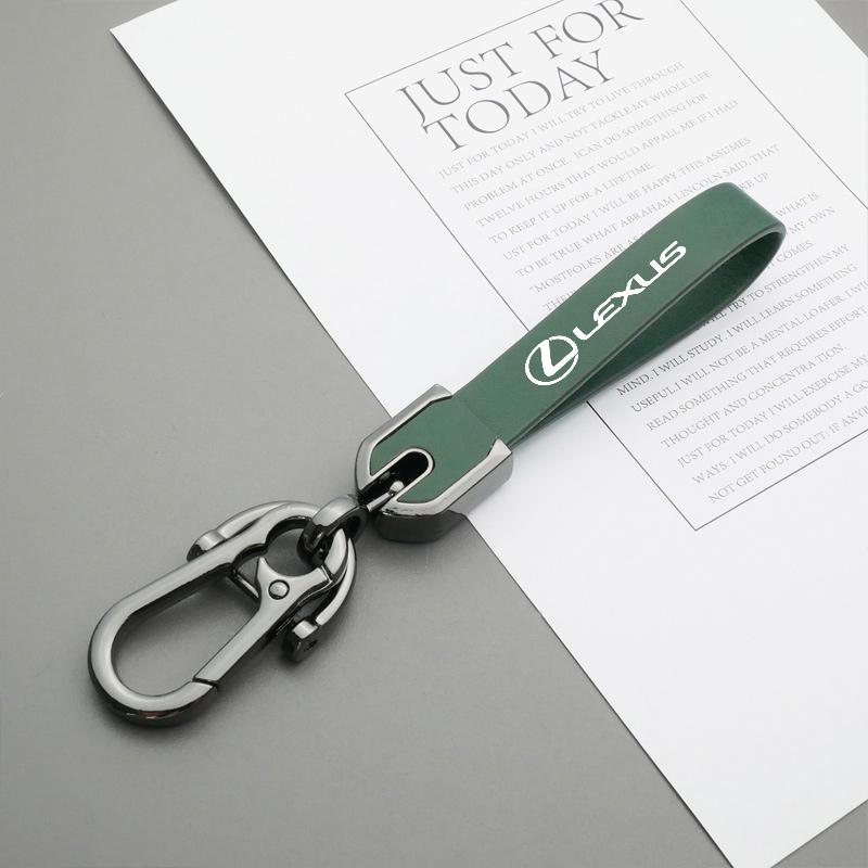 

For Lexus RX330 RX300 SC300 NX UX IS200T RX200T NX300 lS400 RX270 New Genuine Leather Car Styling Emblem Keychain Key Chain Ring