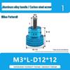 M3M4 Aluminum Alloy Hand-Tightening Flat Head Knurled Adjustment Screw Bolt