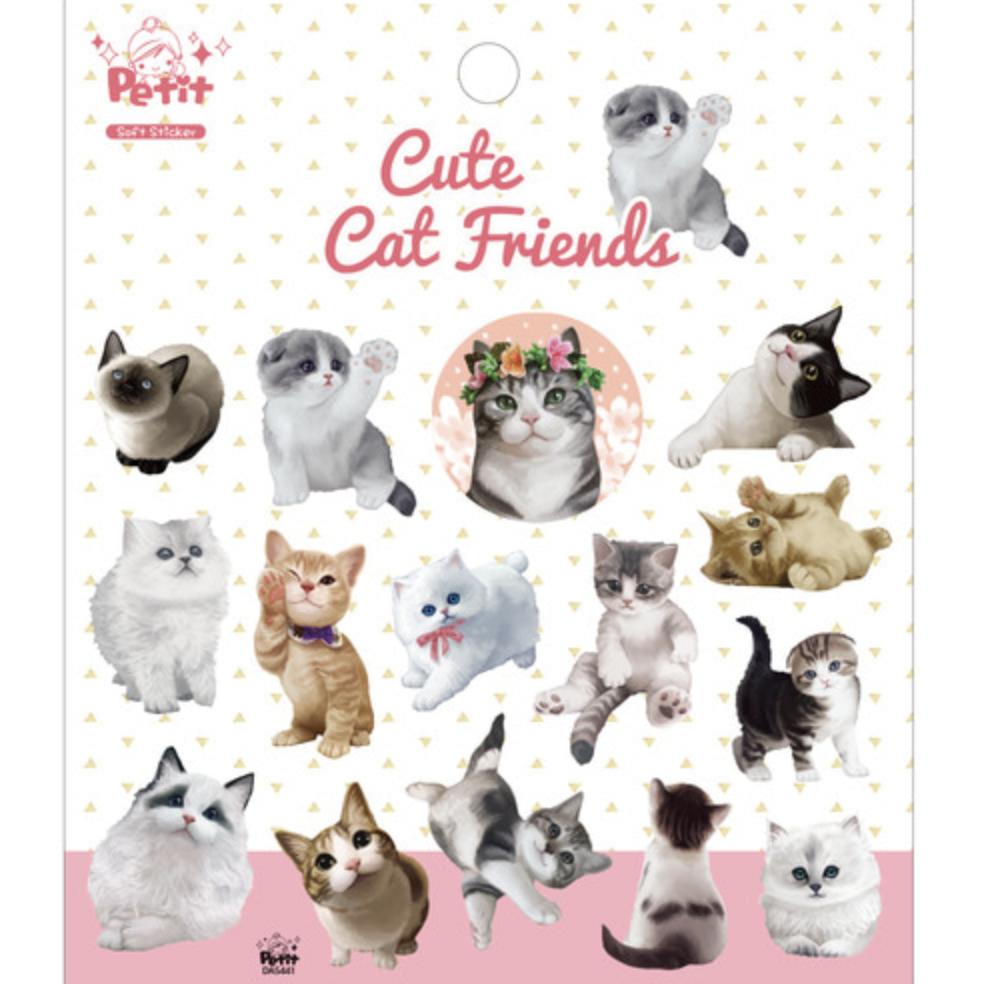 Petit Fancy Sevimli Hayvan Çıkartmaları 2 (Her Biri 10 Adet) - 29 Seçenek (Üç Boyutlu/Kore/Dekorasyon/Kendin Yap Scrapbooking)