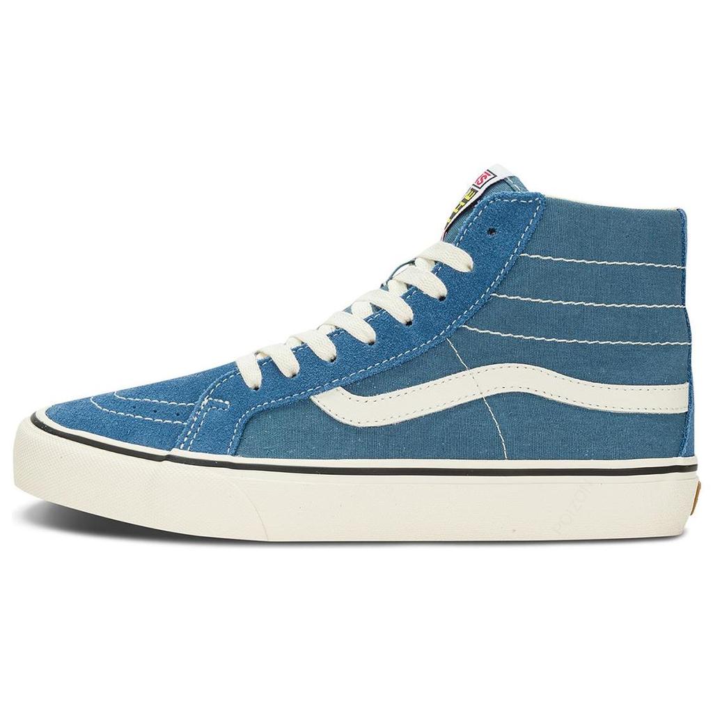 Vans Sk8 138 Vr3 Trendy Casual Tênis de Skate Cano Alto Unissex Azul Branco VN0A4BX6ZR8