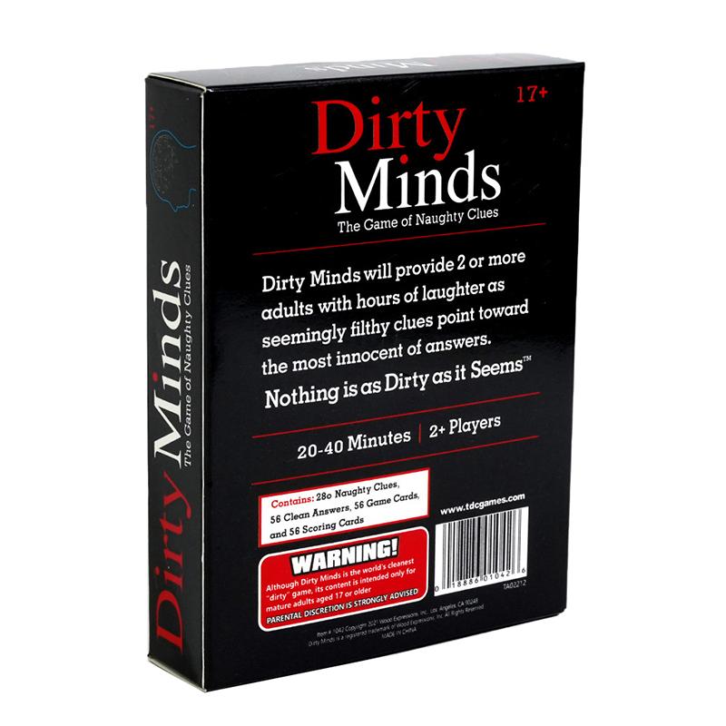 Dirty Minds Card Game Hilariously Twisted Party Card Games Bachelorette Parties Perfect For Game Night Naughty
