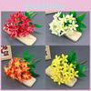 Realistic Lilium Brownie Var Silk Flower Decor For Wedding Home Event And Photo Shoots
