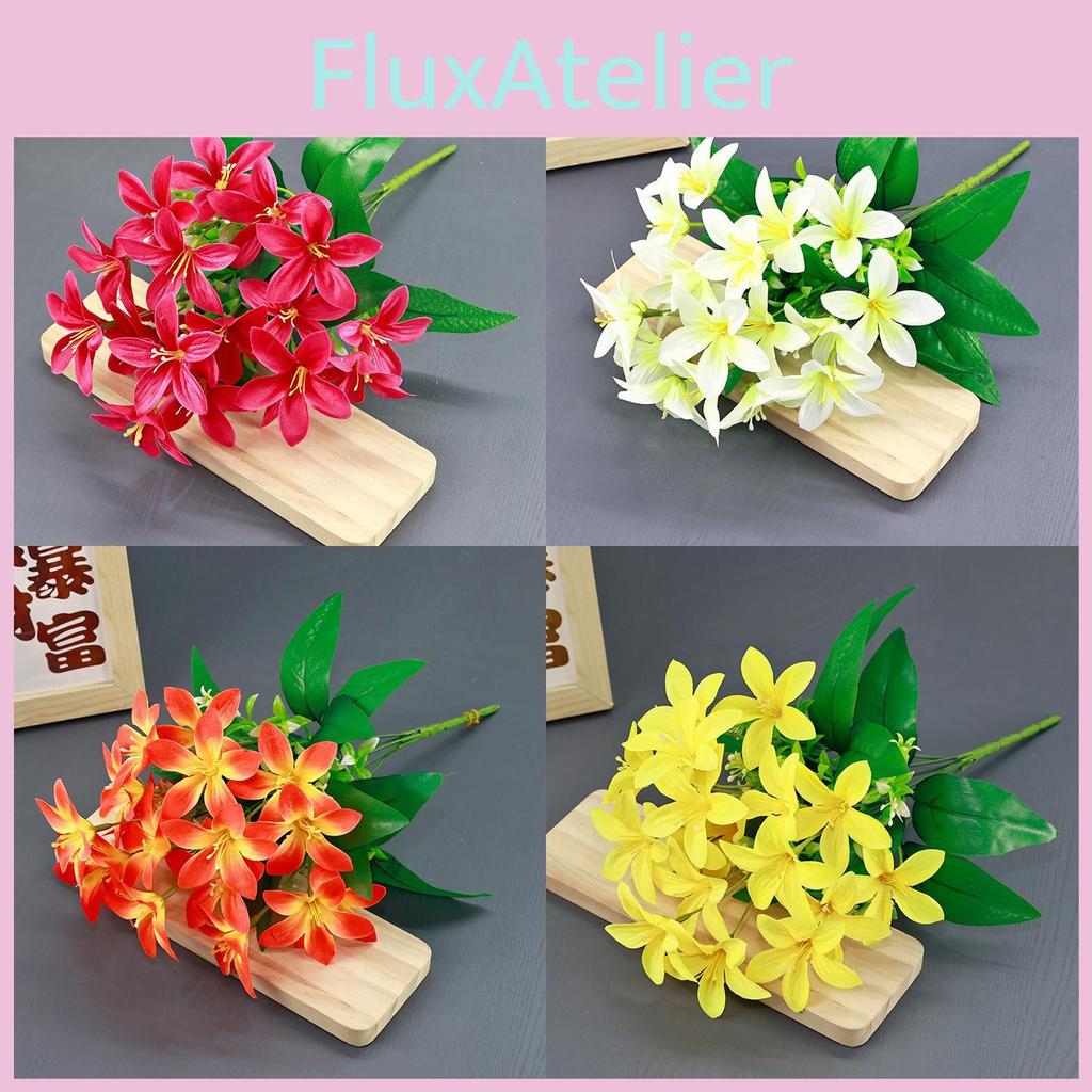 Realistic Lilium Brownie Var Silk Flower Decor For Wedding Home Event And Photo Shoots