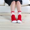 1 Pair Cartoon Christmas Socks Soft Thicken Floor Socks Stockings Bed Socks  for Women