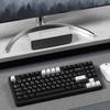 XVX "Minimalist Black" Keyboard Keycaps: Japanese, Korean, and Russian Engraved Opaque Black/White PBT.