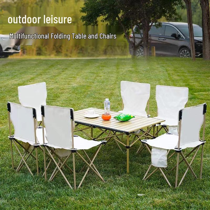 Outdoor Folding Picnic Camping Table and Chair Set