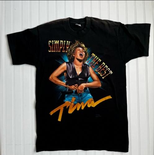 

Футболка унисекс с надписью Tina Turner 1993 Simply The Best Signatures