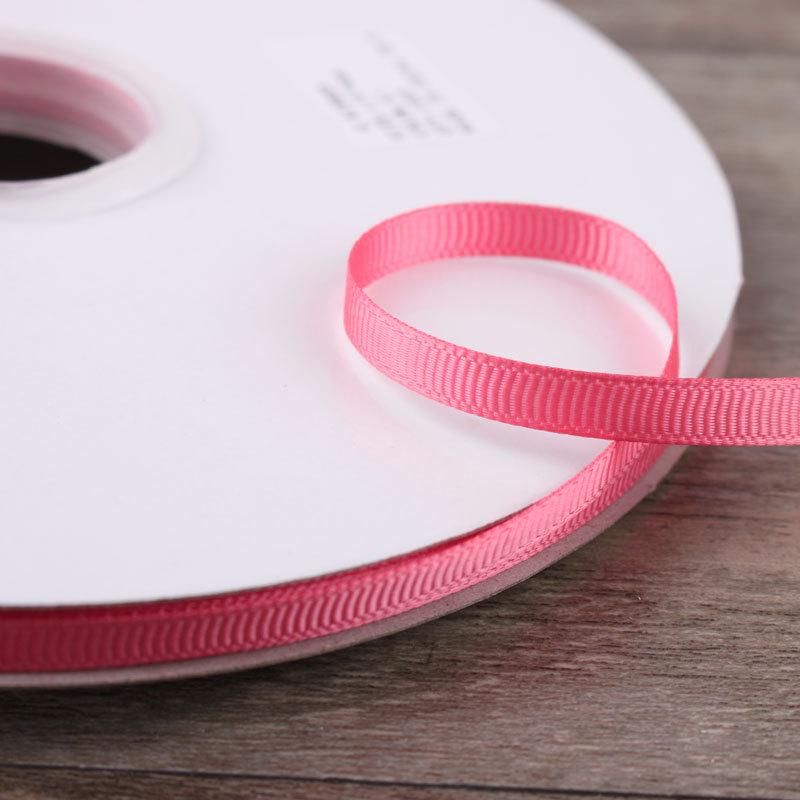6mm Double-Sided Ribbed Satin Ribbon for DIY Bows, Hair Accessories, Packaging, and Weaving Decorations