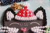 Mini Kit for Embroidery with Beads On Natural Artistic Canvas Abris Art New Year's Miracles