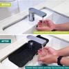 Küchen-Silikon-Wasserhahn-saugfähige Matte, Waschbecken-Spritzfänger, Arbeitsplatten-Schutzmatte, Abtropfmatte für Badezimmer, Küchenhelfer