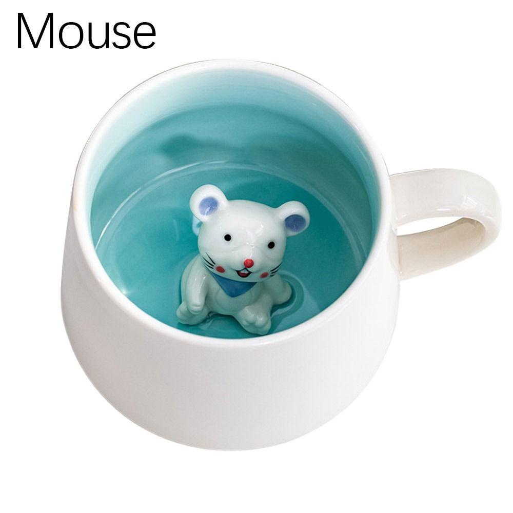 Gift Animal Figurine Zodiac Water Cup Ceramic Cup Milk Tea Cup Coffee Mug