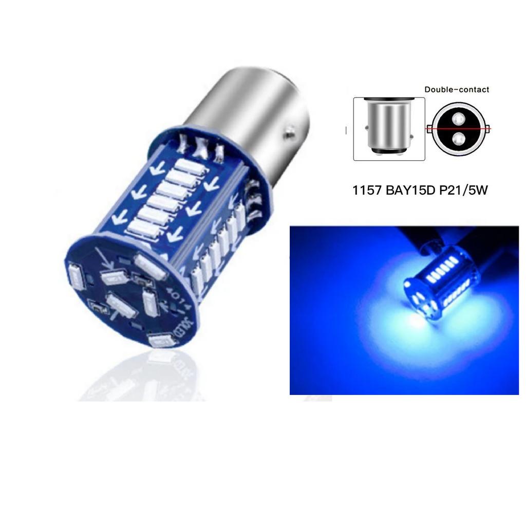 4x Strobe 1157 BAY15D P21/5W 30SMD High Brightness Flash Silicone Canbus Reverse Light Brake Parking Lamp Motorcycle Tail Lights