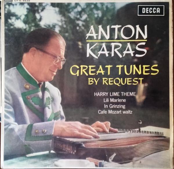 

7inch Record ANTON KARAS Great Tunes By Request DFE8535 DECCA 1963 UK CountryFolk Used