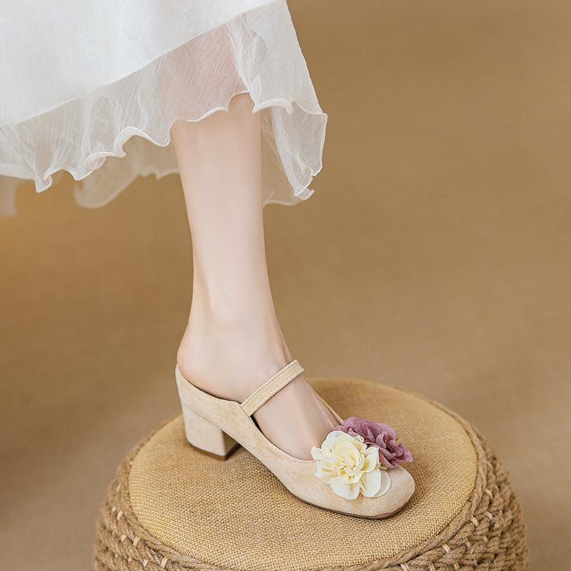 

Полутапочки Баотоу, маленькие люди увеличивают рост, маленькие люди увеличивают рост, туфли-лодочки Мэри Джейн на толстом каблуке камелии женские 39 абрикосовый