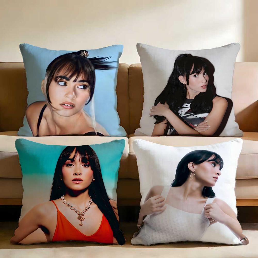 Singer A-Aitana Ocana Cushion Cover Multi-Scene Pillow Cover for Home & Car - Reversible, Soft & Durable for Daily Use