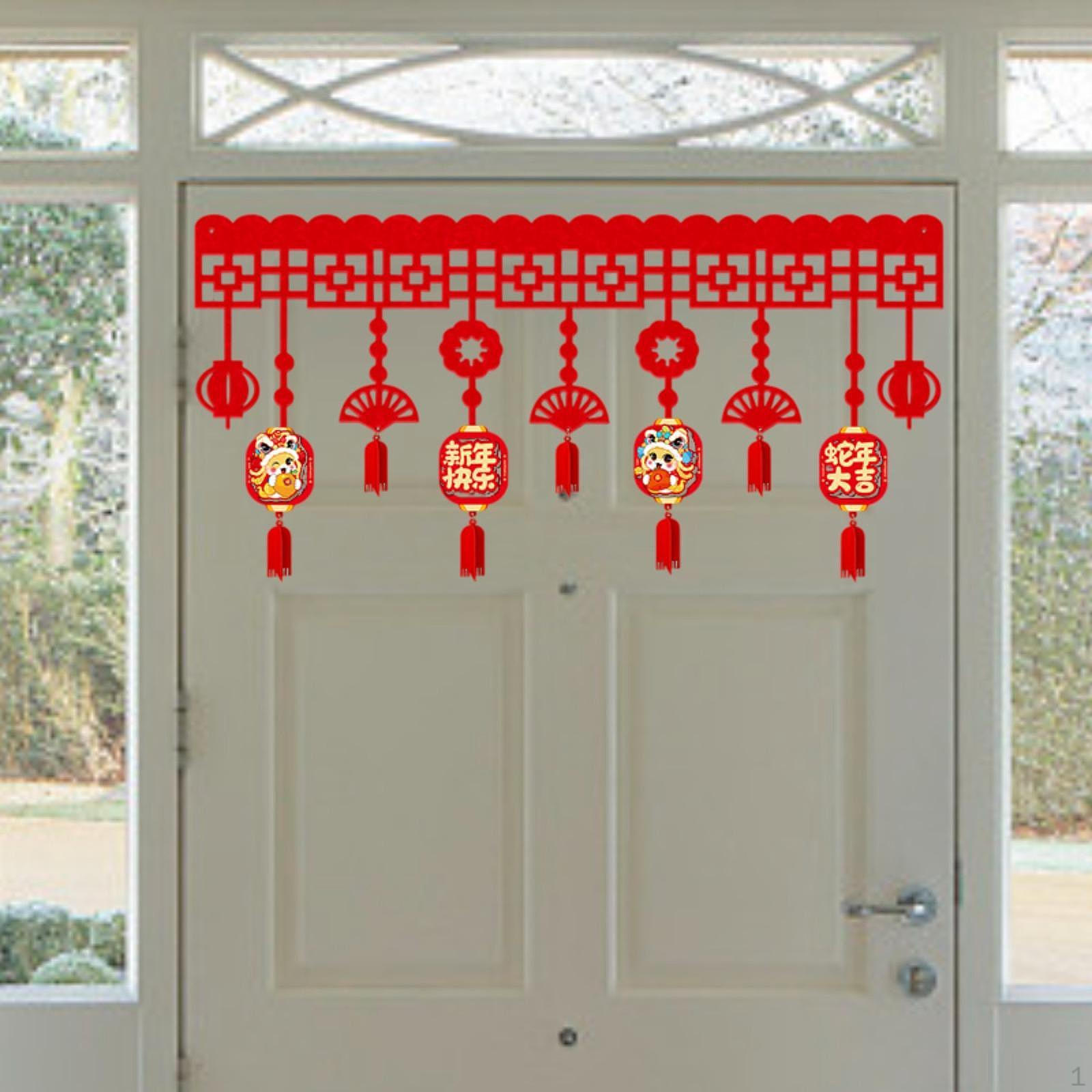 

Китайський рік банер гірлянди Весняний фестиваль повстяні підвіски настінний для спальні Різдво Style B