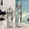 Transparent Leakproof Water Bottle 430Ml/670Ml Plastic Drink Bottle With Handle Wide Mouth Portable Drinking Bottle With Scale