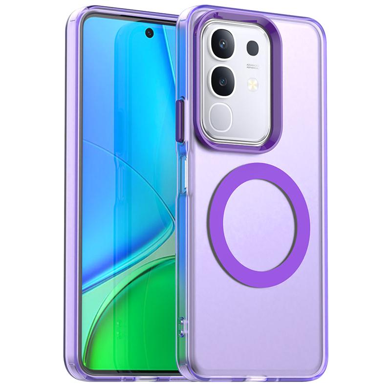 Transparent Phone Case For Vivo Y29 Case Vivo Y29 4G Magnetic Adsorption Wireless Charge Back Cover For Vivo Y29 Case 6.68 Inch