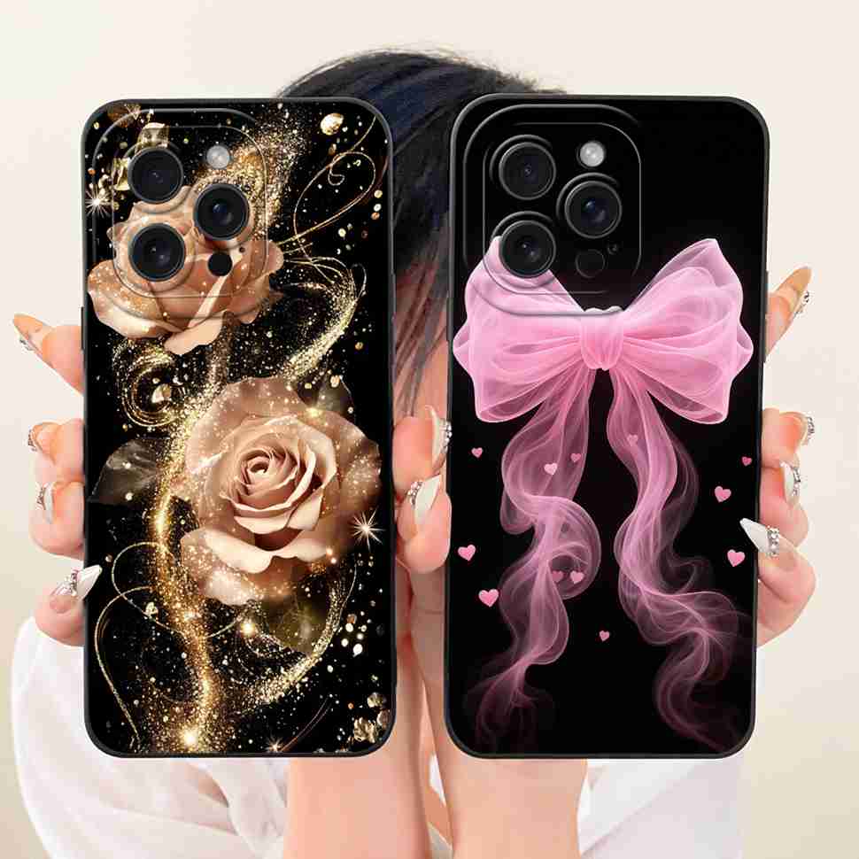 Für iPhone 13 Pro A2638 A2483 Hülle Cartoon Katze Blumen Silikonhülle Für iPhone 13Pro A2636 A2639 A2640 Handyhüllen Bumper