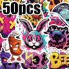 50 Stück Street Graffiti Sticker Langlebiges PVC, Perfekt für Belohnungen, Feiertagsgeschenke, Laptop-Dekoration Verspieltes Design Mattes Finish Sticker, Süße Sticker