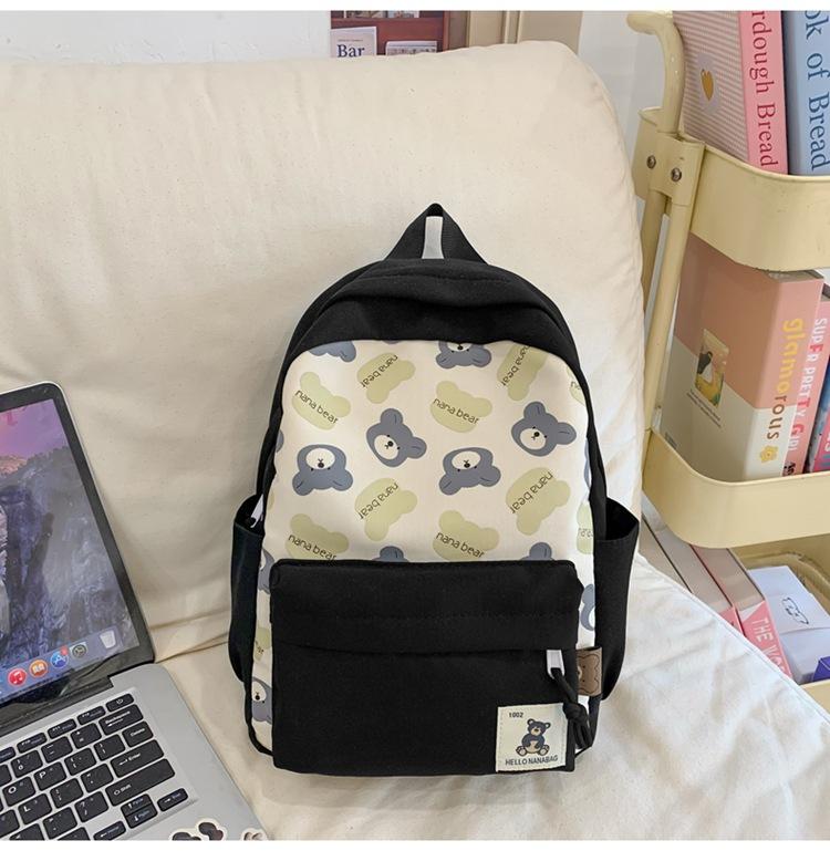 

New men s and women s outdoor backpack lightweight cartoon bag foldable backpack travel portable backpack fashion чорний
