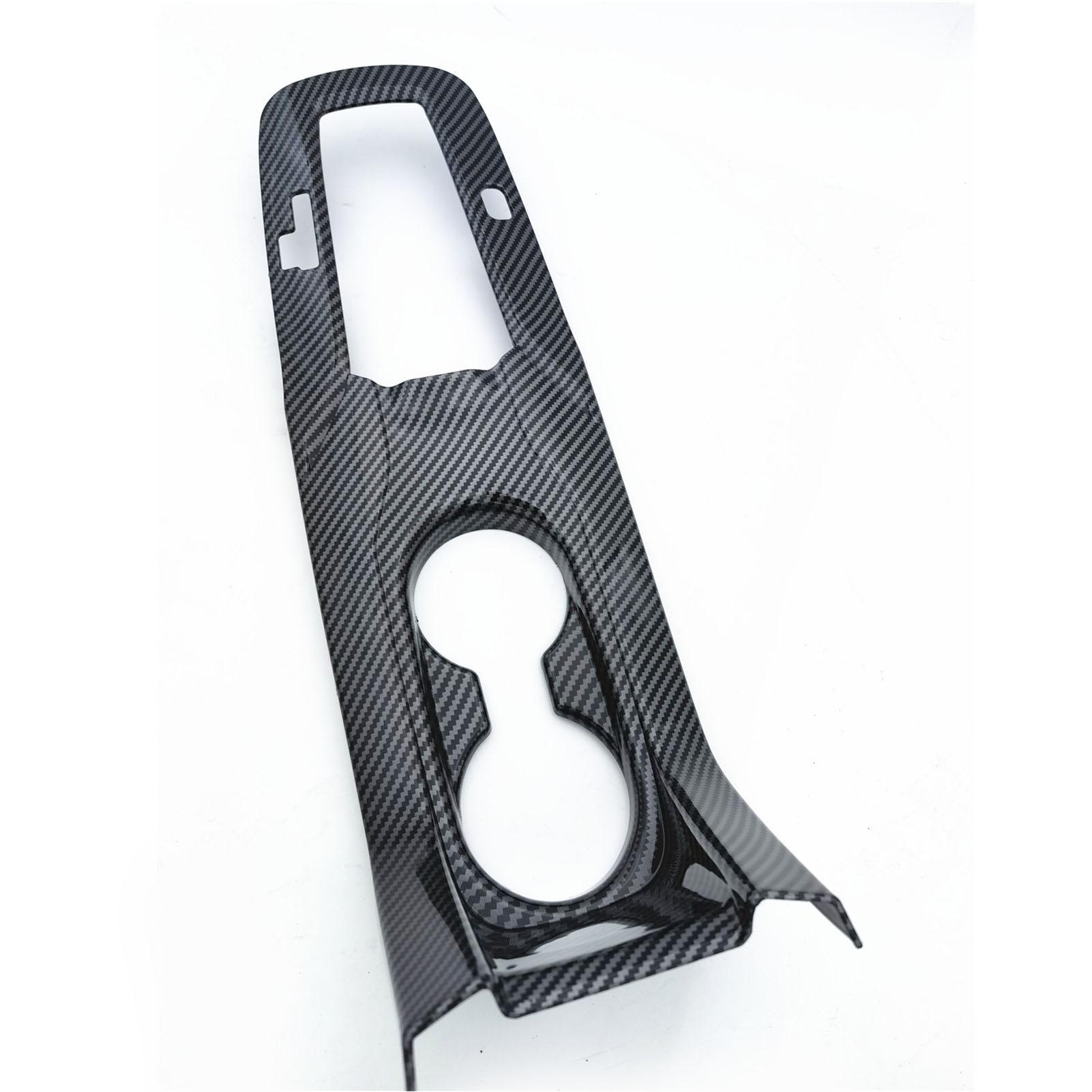 

Console Cup Holder Cover ABS Carbon Fiber Style Water Cup Holder Trim Sticker Replacement for Corolla