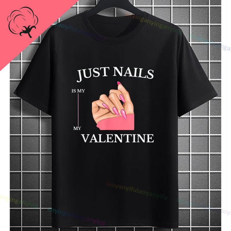 Funny I May Not Be Perfect But My Nails Are Slogan Unisexicurist Graphic Tshirt Pure Cotton Shortsleeve Round Neck Casual Tee