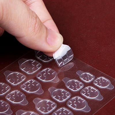 120/240 Peças Fita Transparente Dupla Face Jelly à Prova d'Água para Unhas Ultra Fina Fixação Forte Invisível Sem Danos Removível para Unhas Postiças