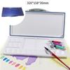 Multifunctional Watercolor Palette: 33/18 Grid Foldable Mixing Box with Flip-Top for Gouache Paints