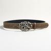 Luxury Metal Buckle Belt Engraved Buckle Waist Chain Fashion Waist Belt  for Dresses