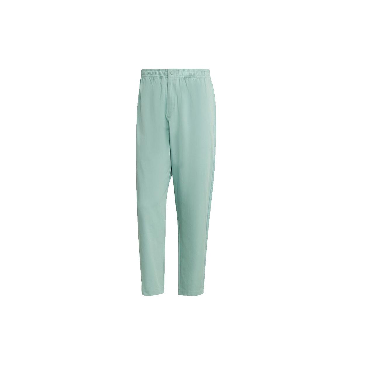 Men s adidas originals C Twill Pant Side Stripe Loose Sports Pants/Trousers/Joggers Light Blue HC8603 L