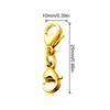 8 Pcs Double Lobster Clasp Double End Design Necklace Clasps and Closures Extender Double Opening Jewelry Clasps