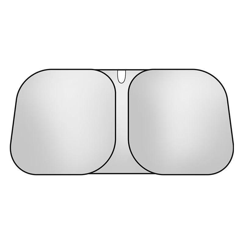 Universelle titan-silberne Auto-Windschutzscheiben-Sonnenblende: Verdickte Sonnenschutz- & Hitzeschutz-Schirmhülle