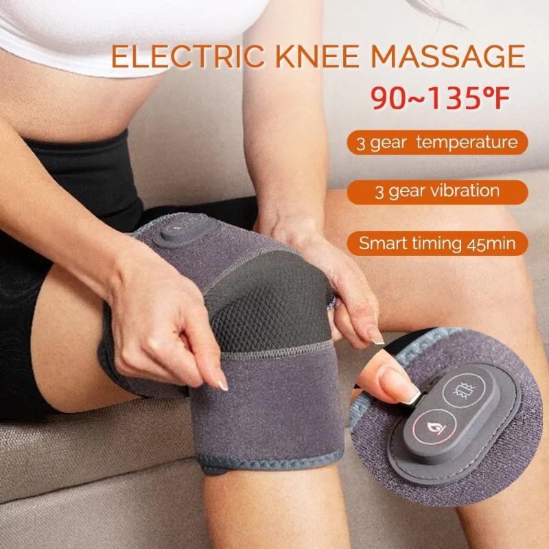 2026 New Gift Electric Knee Massager Shoulder Elbow Massager 3 Modes Vibration Knee Massager Knee Relaxation Air Pressure Kneading Massage