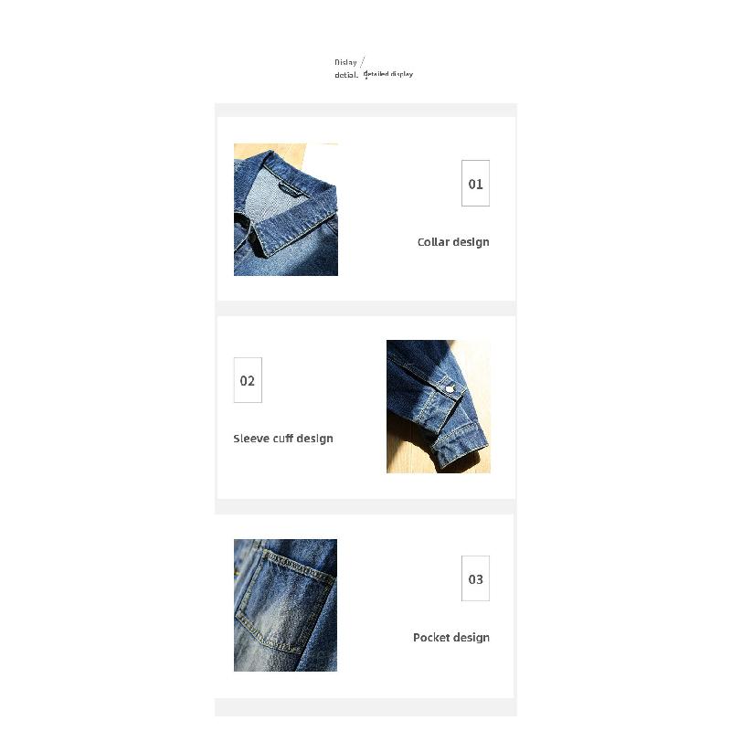 Collared denim jacket 2026 spring new women's short denim top