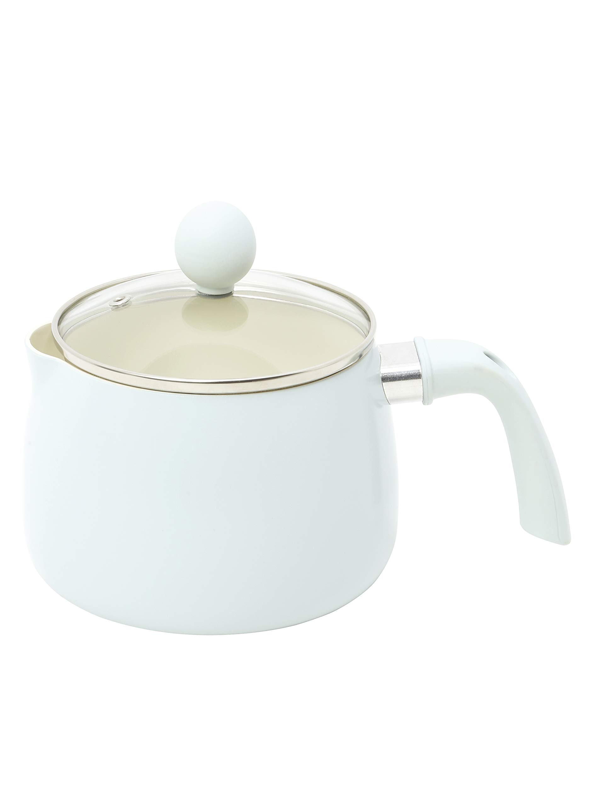 

CB JAPAN One Hand Pot Blue 1.9L High Durability Ceramic Paint Processing Compatible with IH Multi-Purpose Pot Copan