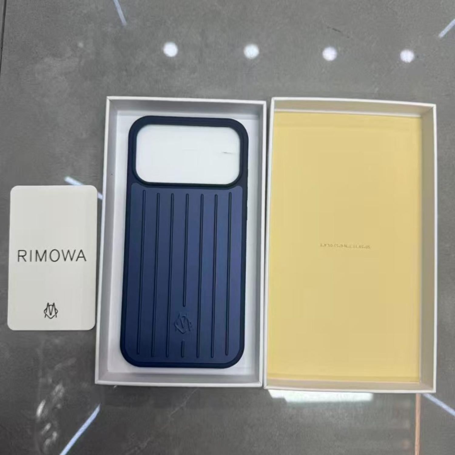 Custodia Elegante Avanzata Minimalista 3D in Lega di Alluminio a Strisce Ondulate per IPhone 17 Pro Max 16 15 14 13 Protezione Posteriore Robusta Busines Sle Copertura Valigia iPhone 14 blu