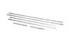 Outer Edging of Carmos Glasses (6 Pcs, Stainless Steel) for Seat Leon 2005-2012