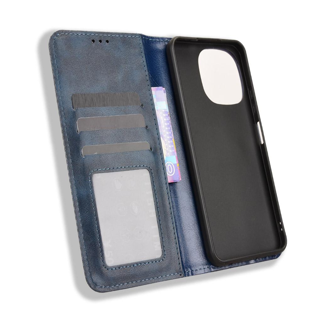 For Blackview Color 6 Leather Case Wallet Stand Retro Texture Phone Cover