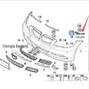 Front Bumper Mounting Brackets for BMW 3 Series E90 (Left & Right), Part #51117058447 / 51117058448