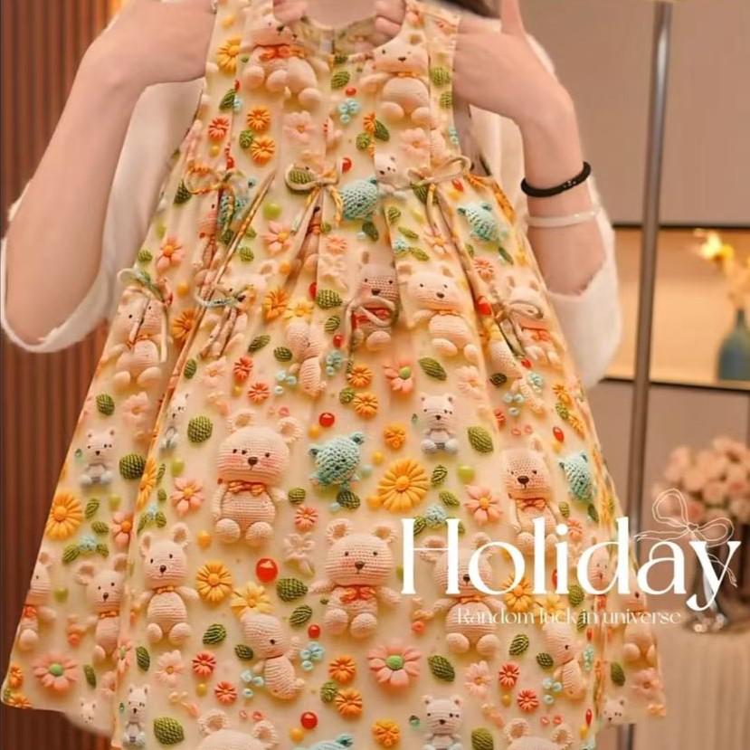 Girls' Sleeveless Summer Dress