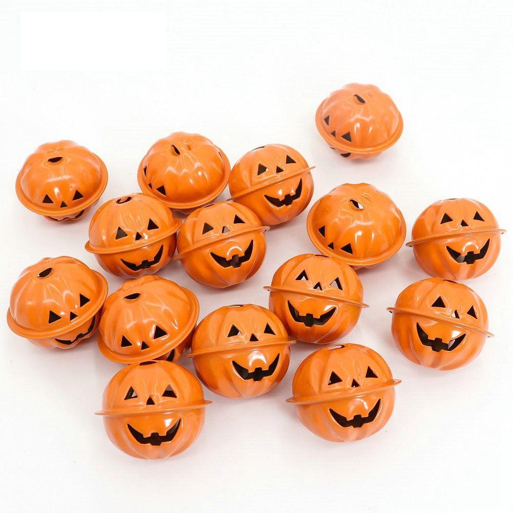 Ornaments Pumpkin Head Shape Pendant Ghost Face Metal Bell Kid Gift Halloween Decor Pumpkin Bells