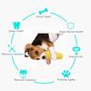 Tough Rubber Dog Chew Toy Corn Stick Design Interactive Squeaky Dog Toys  Medium Large Dogs