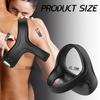 Men's Triangle Horseshoe Ring USB Charging Vibration Massage Horseshoe Ring Male Trainer Sex Toys