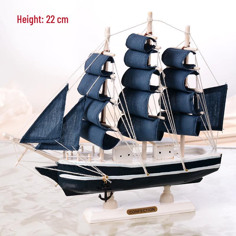 Creative Mediterranean Sailboat Desk Ornament for Students