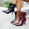 Temperament Pointed Toe Stiletto Naked Boots Women's Autumn and Winter Versatile Fashion Outside Wear High Heeled Booties
