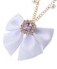 Maison de Fleur Charm, Bijou Ribbon Pearl Bag Charm, Women's, Ivory