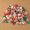 10pcs Cute Resin Christmas Charm Santa Claus Elk Snowman Pendants for Jewelry Making Necklace Earrings DIY Bracelet Accessories